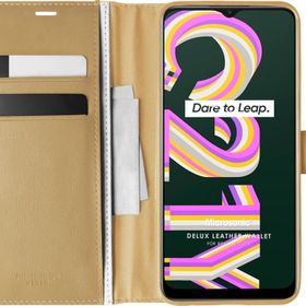 Microsonic Realme C21Y Delux Leather Wallet Kılıf
