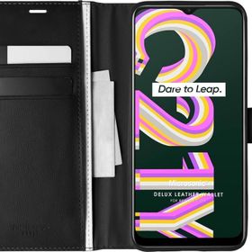 Microsonic Realme C21Y Delux Leather Wallet Kılıf