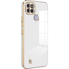Microsonic Realme C21Y Olive Plated Beyaz Kılıf