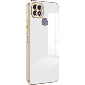 Microsonic Realme C25 Olive Plated Beyaz Kılıf