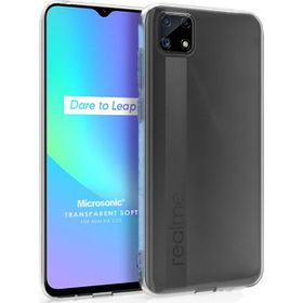 Microsonic Realme C25 Transparent Soft Beyaz Kılıf