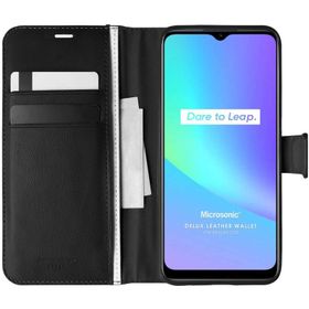 Microsonic Realme C25S Delux Leather Wallet Kılıf