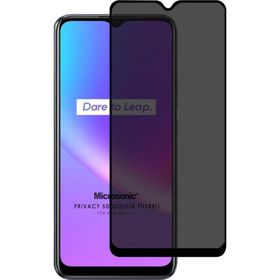 Microsonic Realme C25S Privacy 5D Gizlilik Filtreli Siyah Cam Ekran Koruyucu