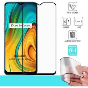 Microsonic Realme C3 Seramik Matte Flexible Siyah Ekran Koruyucu