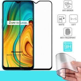 Microsonic Realme C3 Seramik Matte Flexible Siyah Ekran Koruyucu