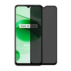 Microsonic Realme C35 Privacy 5D Gizlilik Filtreli Siyah Cam Ekran Koruyucu