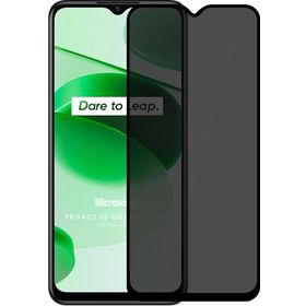 Microsonic Realme C35 Privacy 5D Gizlilik Filtreli Siyah Cam Ekran Koruyucu