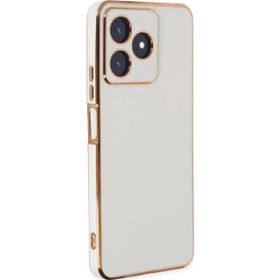 Microsonic Realme C53 Olive Plated Beyaz Kılıf