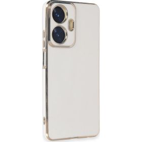 Microsonic Realme C55 Olive Plated Beyaz Kılıf
