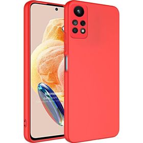 Microsonic Redmi Note 12 Pro 4G Groovy Soft Kırmızı Cep Telefonu Kılıfı