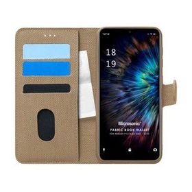 Microsonic Reeder P13 Blue 2021 Fabric Book Wallet Gold Cep Telefonu Kılıfı