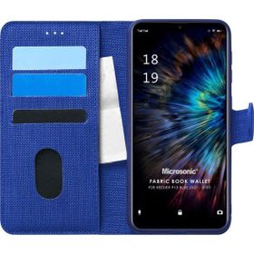 Microsonic Reeder P13 Blue 2021 Fabric Book Wallet Lacivert Cep Telefonu Kılıfı