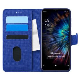 Microsonic Reeder P13 Blue 2022 Fabric Book Wallet Lacivert Cep Telefonu Kılıfı