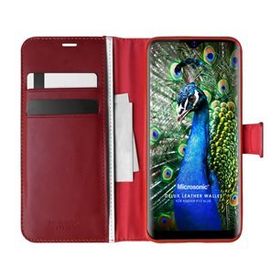 Microsonic Reeder P13 Blue Delux Leather Wallet Kırmızı Cep Telefonu Kılıfı