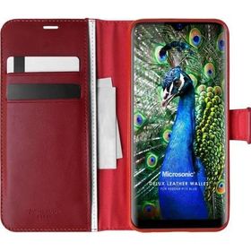 Microsonic Reeder P13 Blue Delux Leather Wallet Kırmızı Cep Telefonu Kılıfı