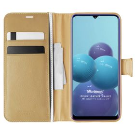 Microsonic Reeder P13 Blue Max Delux Leather Wallet Gold Kılıf