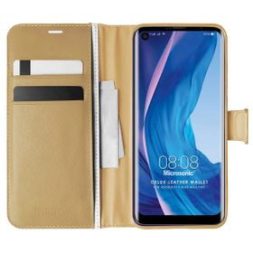 Microsonic Reeder P13 Blue Max Delux Leather Wallet Gold Kılıf