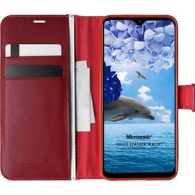 Microsonic Reeder P13 Blue Max Delux Leather Wallet Kırmızı Cep Telefonu Kılıfı