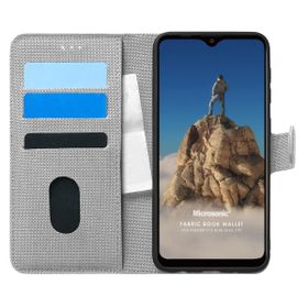 Microsonic Reeder P13 Blue Max Lite Fabric Book Wallet Gri Cep Telefonu Kılıfı