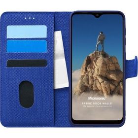 Microsonic Reeder P13 Blue Max Lite Fabric Book Wallet Lacivert Cep Telefonu Kılıfı