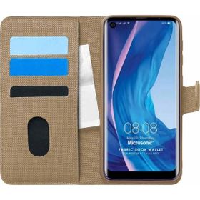 Microsonic Reeder P13 Blue Max Pro Fabric Book Wallet Gold Cep Telefonu Kılıfı