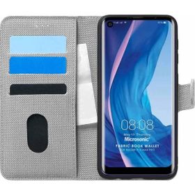 Microsonic Reeder P13 Blue Max Pro Fabric Book Wallet Gri Cep Telefonu Kılıfı