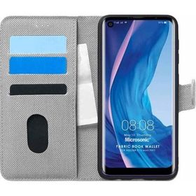 Microsonic Reeder P13 Blue Max Pro Fabric Book Wallet Gri Cep Telefonu Kılıfı
