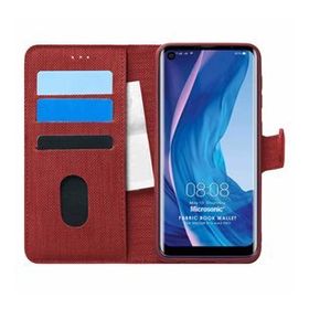 Microsonic Reeder P13 Blue Max Pro Fabric Book Wallet Kırmızı Cep Telefonu Kılıfı