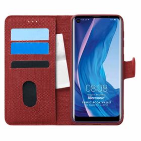 Microsonic Reeder P13 Blue Max Pro Fabric Book Wallet Kırmızı Cep Telefonu Kılıfı