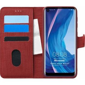 Microsonic Reeder P13 Blue Max Pro Fabric Book Wallet Kırmızı Cep Telefonu Kılıfı
