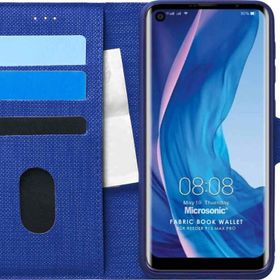 Microsonic Reeder P13 Blue Max Pro Fabric Book Wallet Lacivert Cep Telefonu Kılıfı