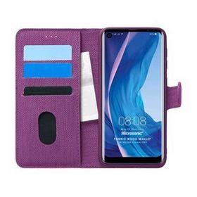 Microsonic Reeder P13 Blue Max Pro Fabric Book Wallet Mor Cep Telefonu Kılıfı