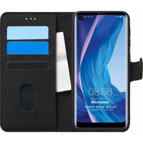 Microsonic Reeder P13 Blue Max Pro Fabric Book Wallet Siyah Cep Telefonu Kılıfı