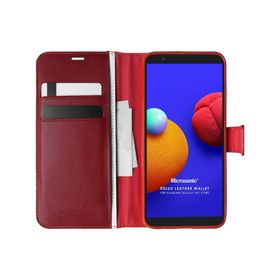 Microsonic Samsung Galaxy A01 Core Delux Leather Siyah Wallet Kılıf