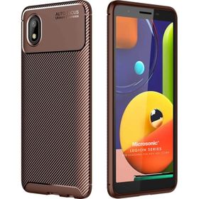Microsonic Samsung Galaxy A01 Core Legion Series Kahverengi Kılıf