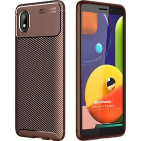 Microsonic Samsung Galaxy A01 Core Legion Series Kahverengi Kılıf