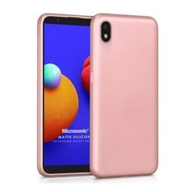 Microsonic Samsung Galaxy A01 Core Matte Silicone Rose Gold Kılıf