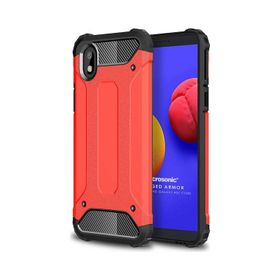 Microsonic Samsung Galaxy A01 Core Rugged Armor Kırmızı Kılıf