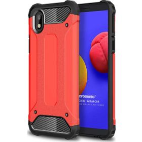 Microsonic Samsung Galaxy A01 Core Rugged Armor Kırmızı Kılıf
