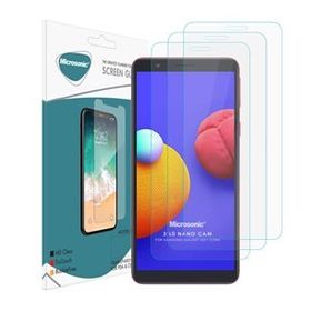Microsonic Samsung Galaxy A01 Core Screen Protector Nano Glass 3 Adet Cam Ekran Koruyucu