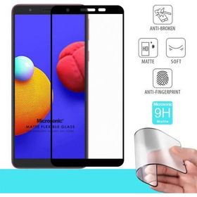 Microsonic Samsung Galaxy A01 Core Seramik Matte Flexible Siyah Ekran Koruyucu