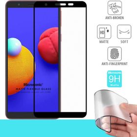 Microsonic Samsung Galaxy A01 Core Seramik Matte Flexible Siyah Ekran Koruyucu