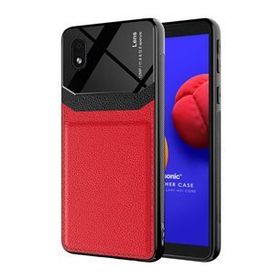 Microsonic Samsung Galaxy A01 Core Uniq Leather Kırmızı Kılıf