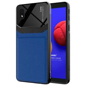 Microsonic Samsung Galaxy A01 Core Uniq Leather Lacivert Kılıf