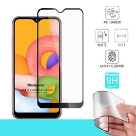 Microsonic Samsung Galaxy A01 Seramik Matte Flexible Siyah Ekran Koruyucu