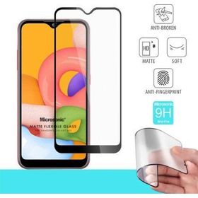 Microsonic Samsung Galaxy A01 Seramik Matte Flexible Siyah Ekran Koruyucu