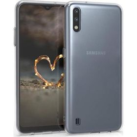 Microsonic Samsung Galaxy A01 Transparent Soft Beyaz Cep Telefonu Kılıf