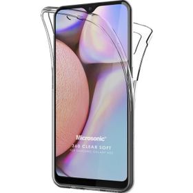 Microsonic Samsung Galaxy A02 6 Tarafı Tam Full Koruma 360 Clear Soft Şeffaf Cep Telefonu Kılıf