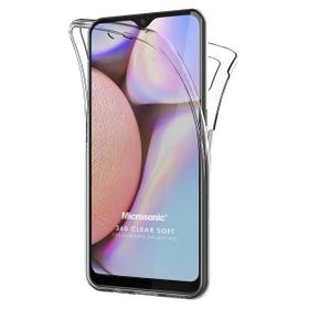 Microsonic Samsung Galaxy A02 6 Tarafı Tam Full Koruma 360 Clear Soft Şeffaf Cep Telefonu Kılıf