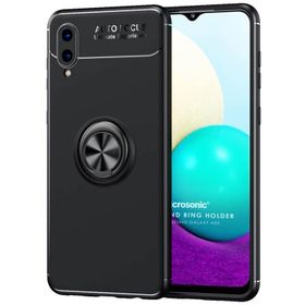 Microsonic Samsung Galaxy A02 Kickstand Ring Holder Lacivert Kılıf